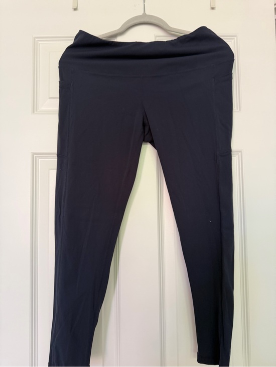 Zella Pants - Z by Zella Navy High-Waist Yoga Leggings Size Large